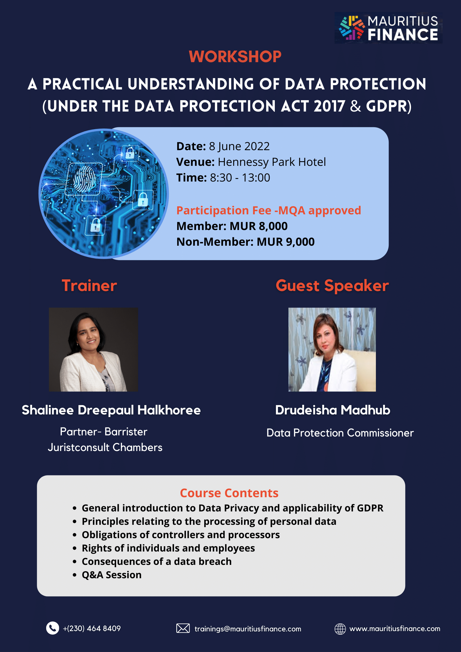 A Practical Understanding of Data Protection (Under the Data Protection Act 2017 & GDPR)