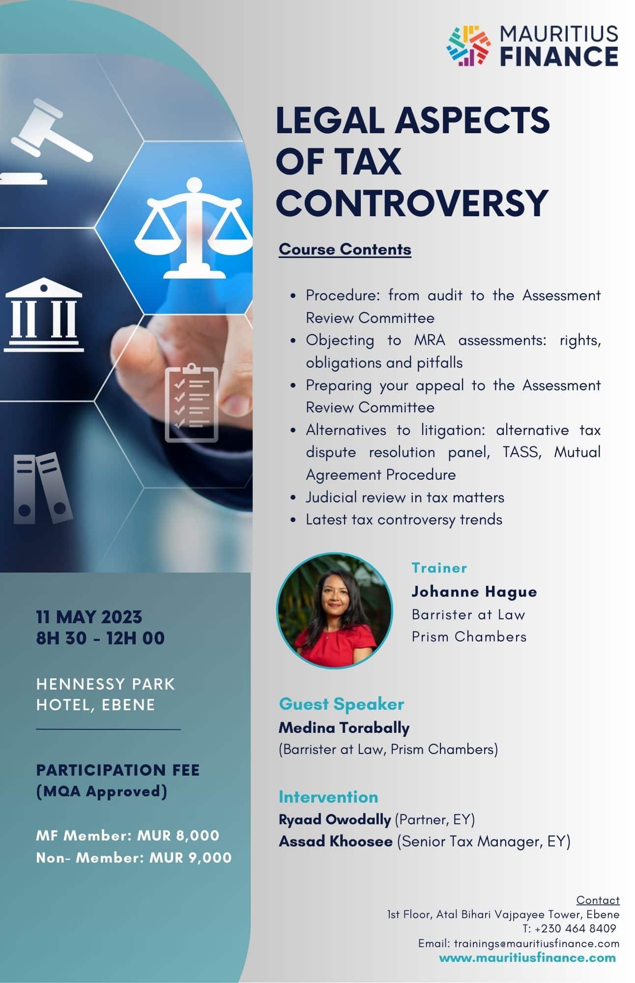 Workshop – Legal Aspects of Tax Controversy