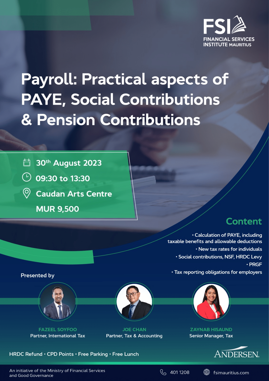Payroll: Practical aspects of PAYE, Social Contributions & Pension Contributions”
