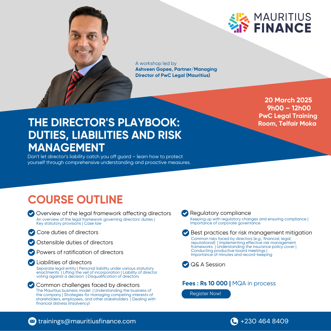 The director’s playbook : duties, liabilities and risk management