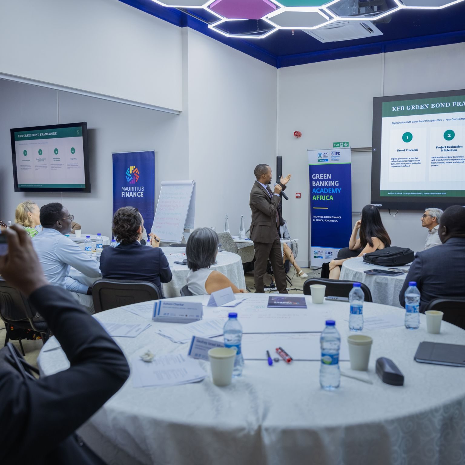 Participants at the Mauritius Finance GSS Bonds Executive Workshop
