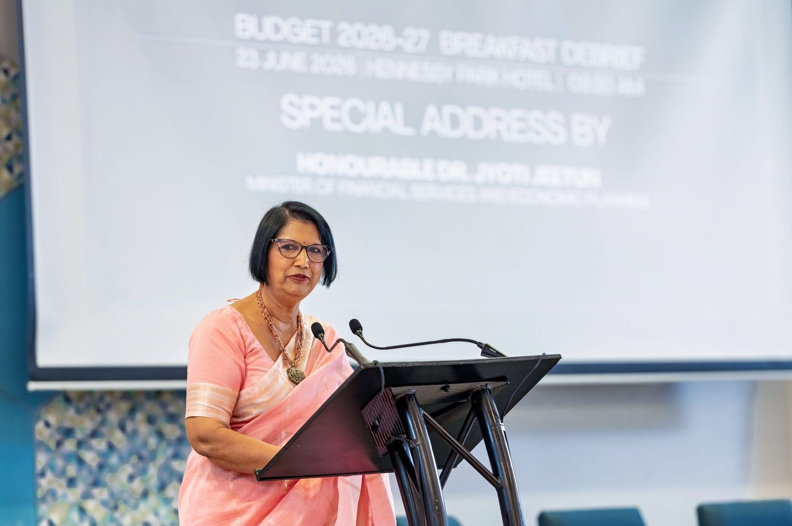 Panel and delegates at the Mauritius Finance Budget 2026-27 Breakfast Debrief